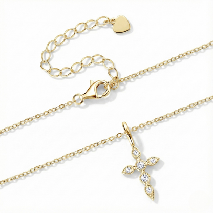 Signature Moissanite Cross Necklace