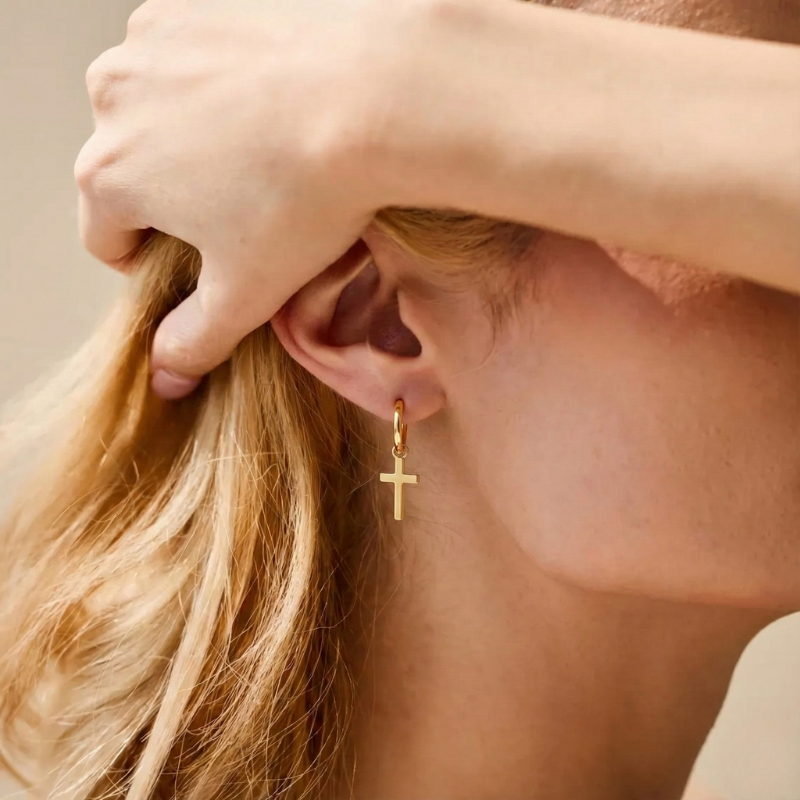 Classic Cross Earrings