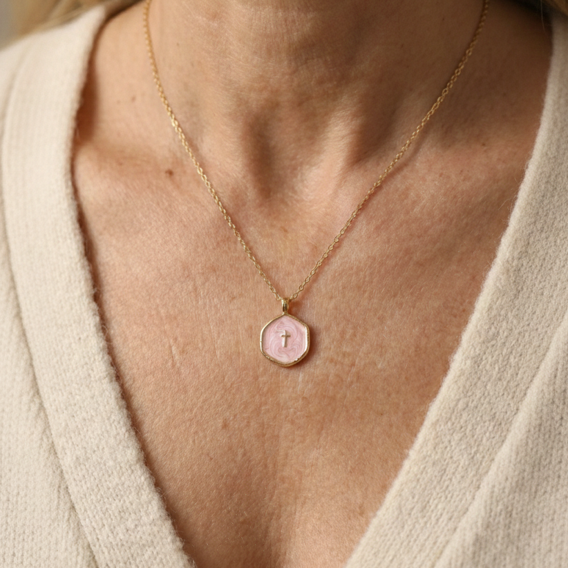 Medallion Cross Necklace