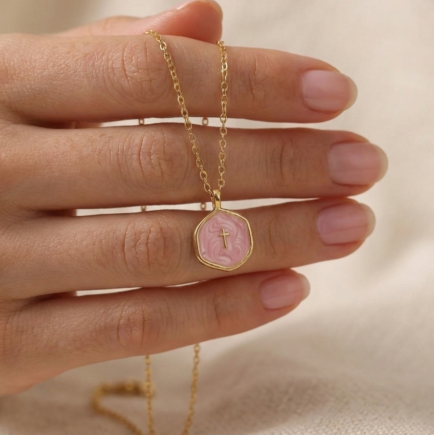 Medallion Cross Necklace
