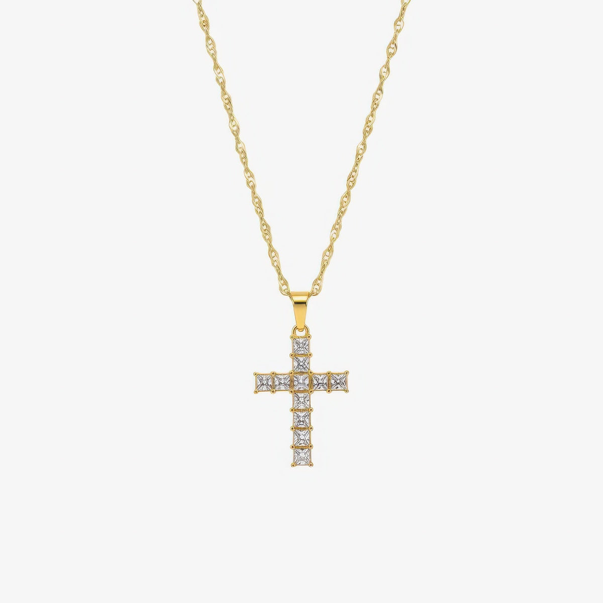 Prism Cross Necklace