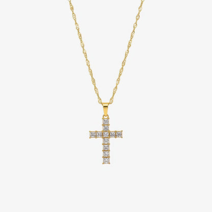 Prism Cross Necklace