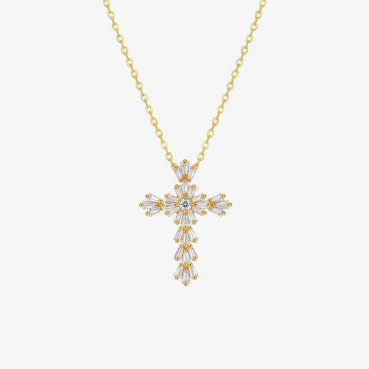 Radiant Cross Necklace