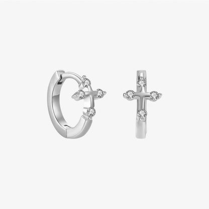 Mini Cross Earrings
