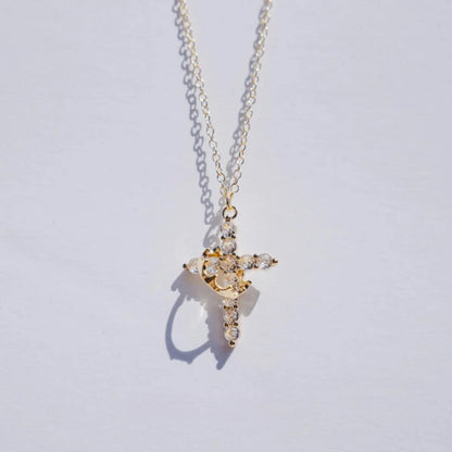 Crown Cross Necklace