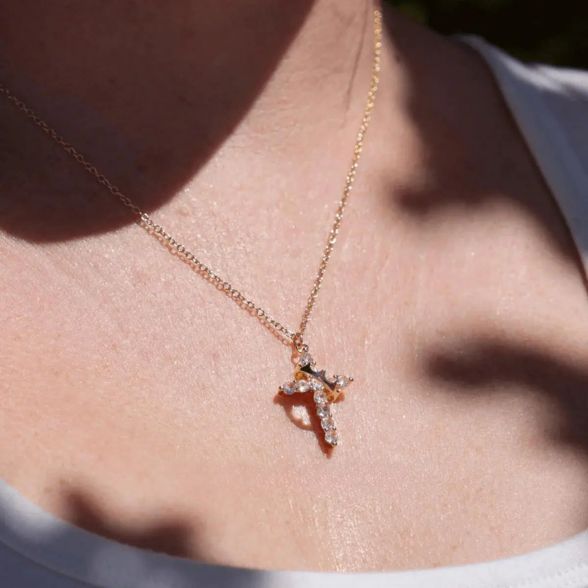 Crown Cross Necklace