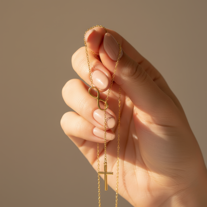 Infinity Cross Necklace