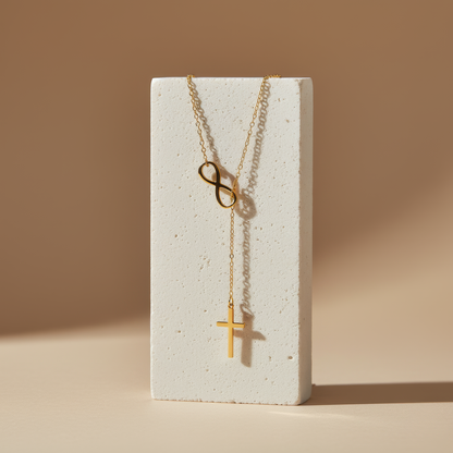 Infinity Cross Necklace