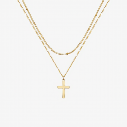 Layered Cross Necklace
