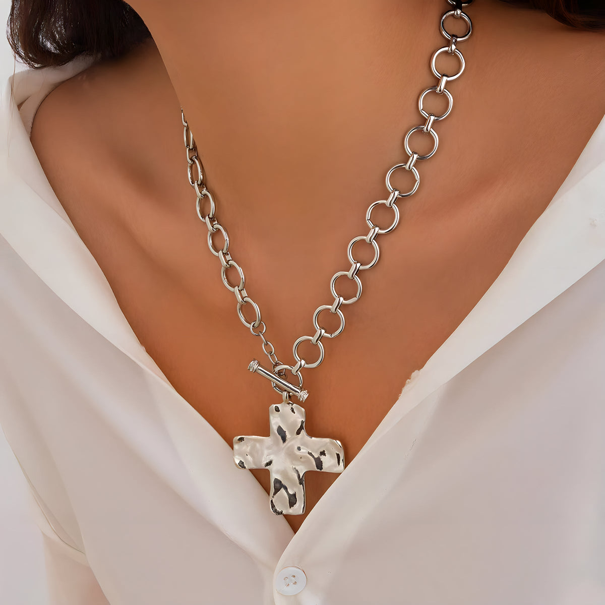 Statement Cross Necklace